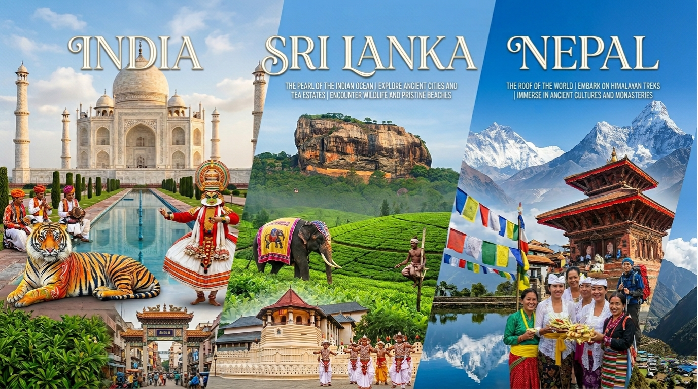 India - Sri Lanka - Nepal